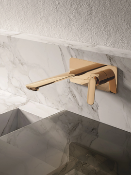 FOIL CRIFL258 - Wall-mounted single handle washbasin mixer with plate by CRISTINA Rubinetterie - view 3